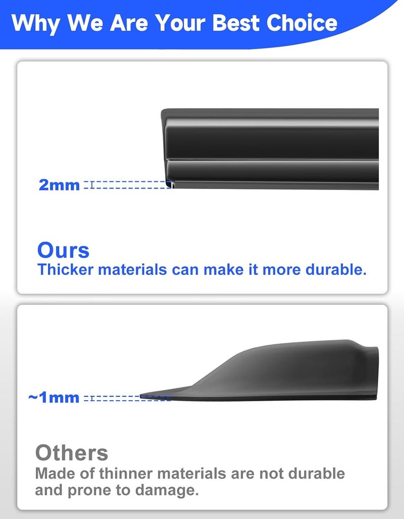 Breejoy 6 pcs Tape-On Window Rain Guards Fit for Toyota Rav4 2019 2020 2021 2022 2023 2024 2025 Rav 4,Low-Profile Visors Vent Visors Window Deflector Out-Channel Vent Shades Car Accessories -6 pcs - Image 5